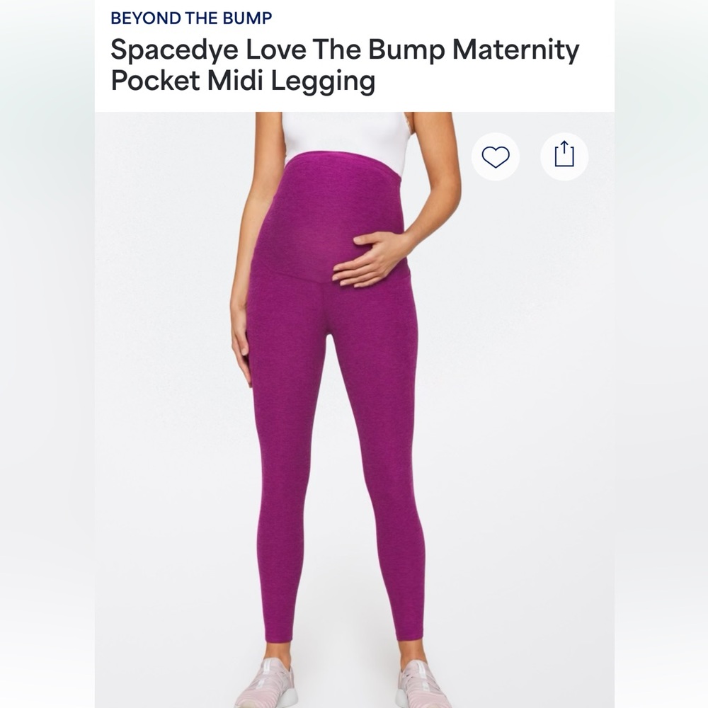 Beyond the bump spacedye leggings